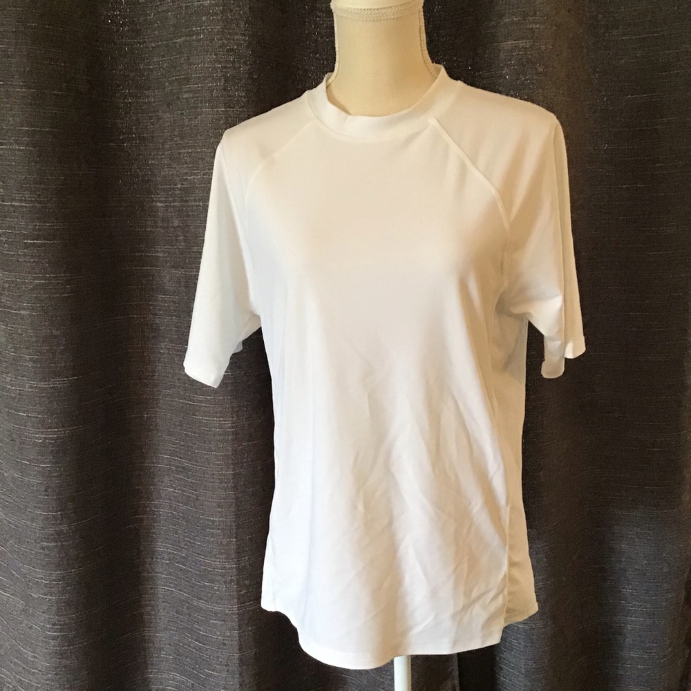CabanaLife White Swim Top 50+UV Protection